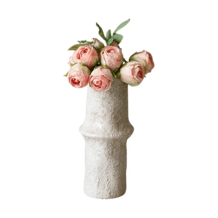 Roser kunstig bukett - Mini, lyserosa 10 stk - Botané