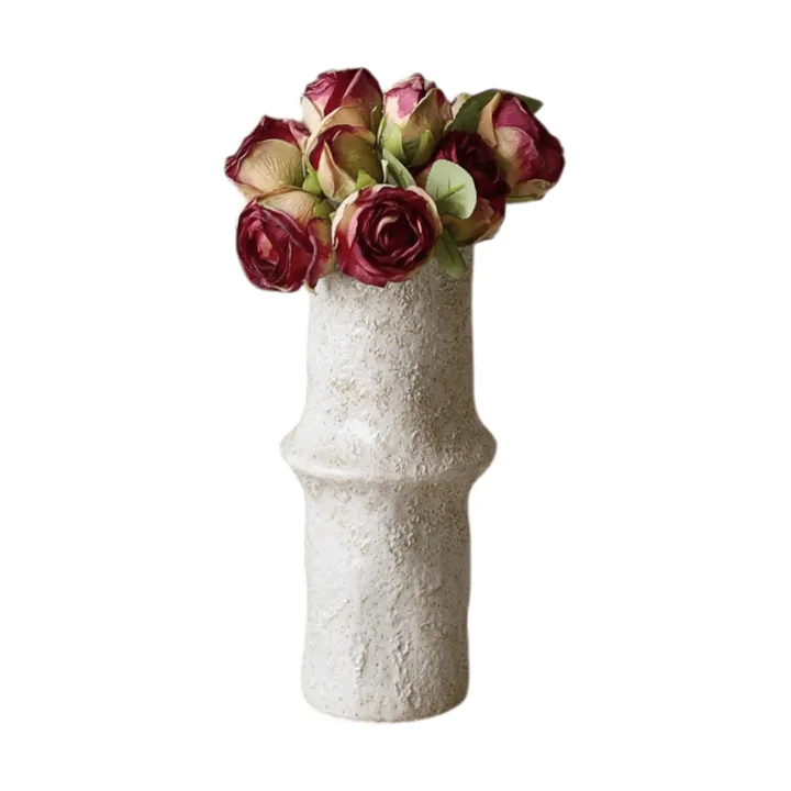 Roser kunstig bukett - Mini, rød 10 stk - Botané
