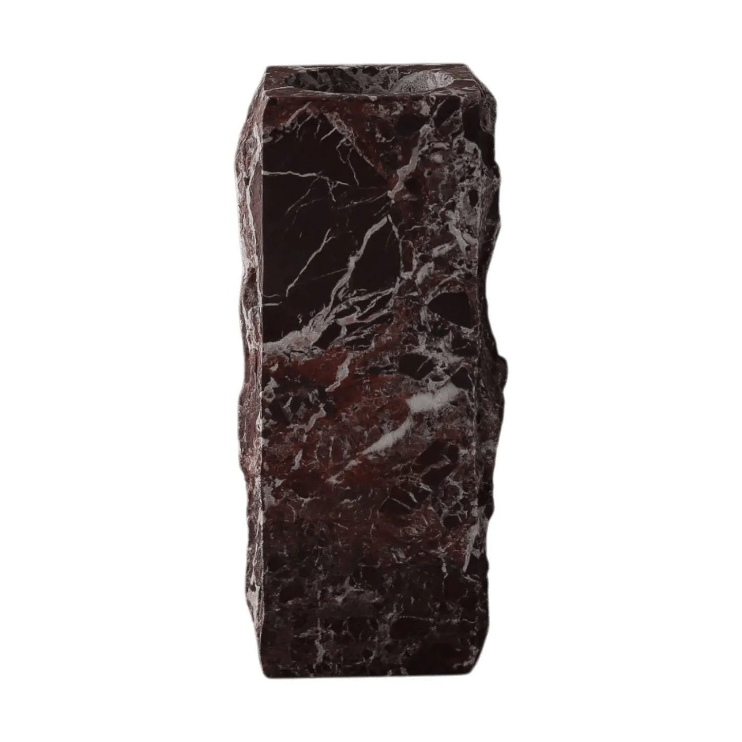Rosso Levanto Edge marmorvase, Medium, 30 cm Botané