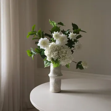 Soft Serve kunstig bukett - Hortensia-georginer, 8 stk - Botané