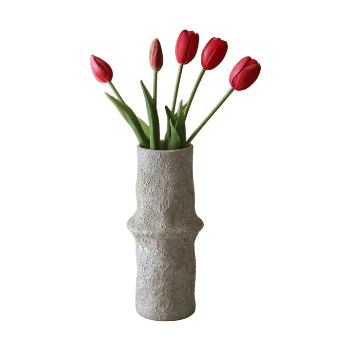 Tulipaner kunstig bukett - Light red, 5 stk - Botané