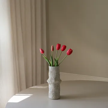 Tulipaner kunstig bukett - Light red, 5 stk - Botané