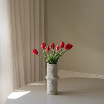 Tulipaner kunstig bukett - Light red, 5 stk - Botané