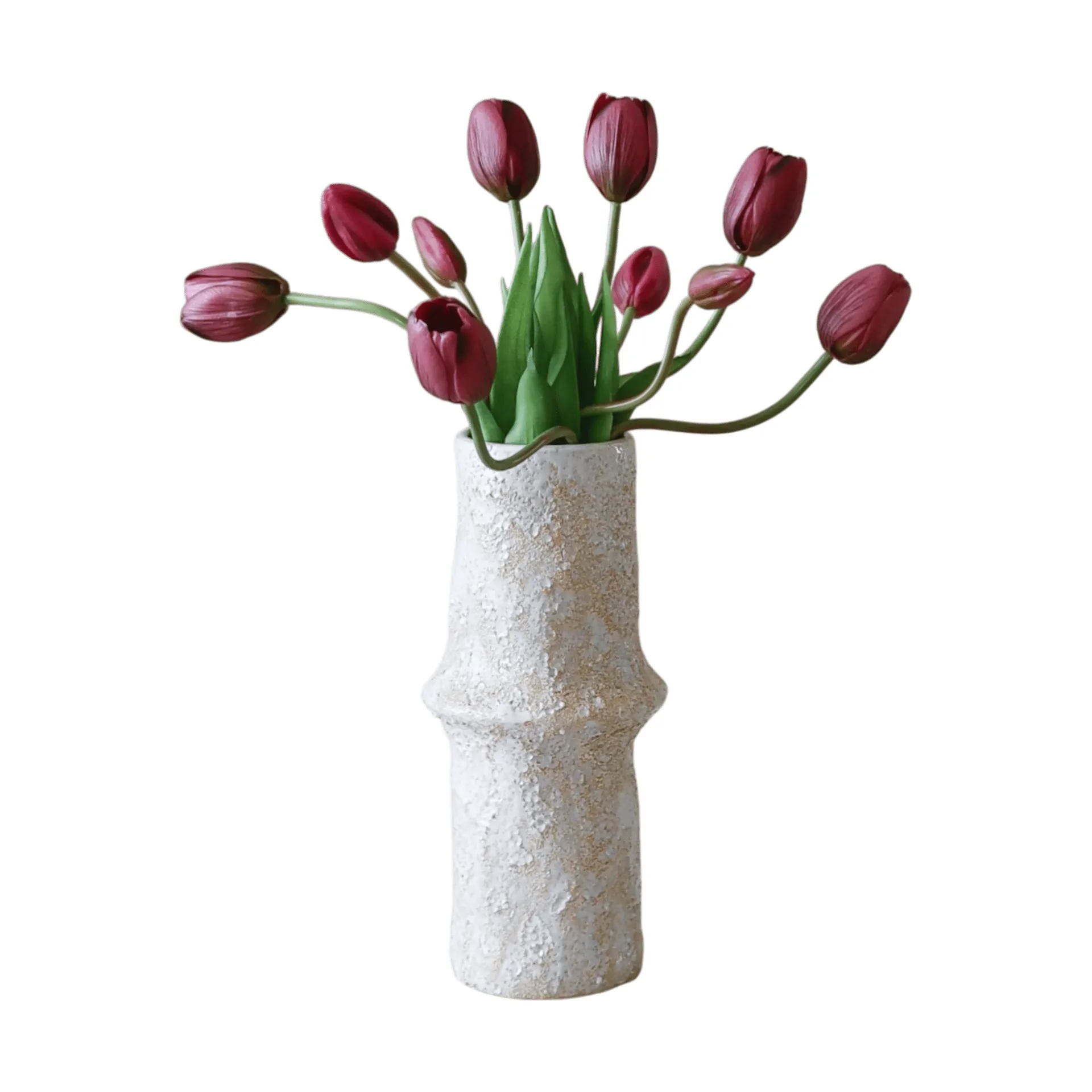 Tulipaner kunstig bukett, Lilla, 10 stk Botané