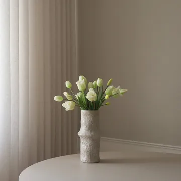 Tulipaner mixet kunstig bukett - Hvit, 20 stk - Botané