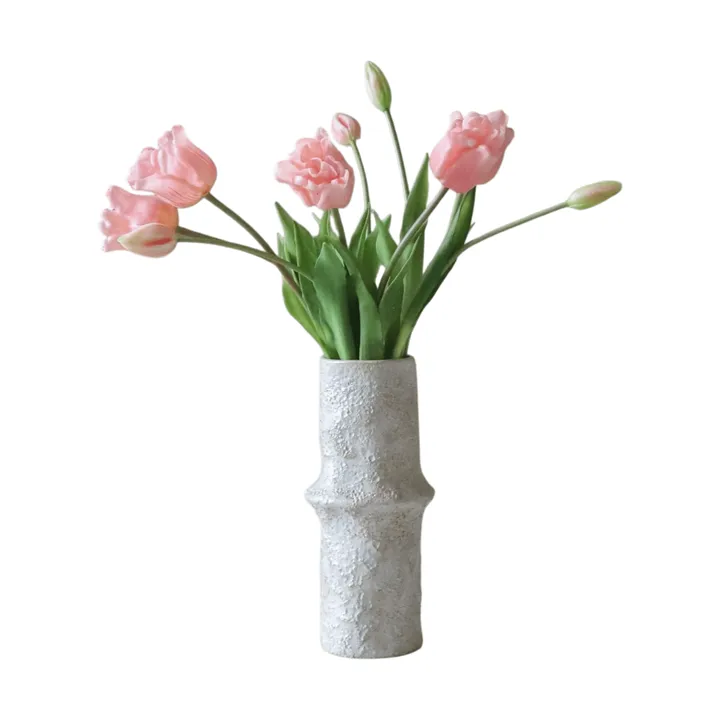 Tulipaner Triumph kunstig bukett - Lyserosa, 10 stk - Botané