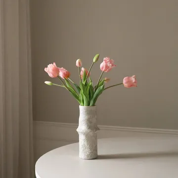 Tulipaner Triumph kunstig bukett - Lyserosa, 10 stk - Botané