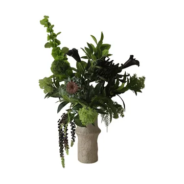 Verdant Noir kunstig bukett - Kalla-edderkoppkrysantemum-høstsolsikke, 92 cm, 13 stk - Botané