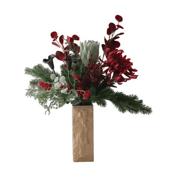 Wild winter kunstig bukett - Protea, edderkoppkrysantemum, kalla, eukalyptus, 84 cm - Botané