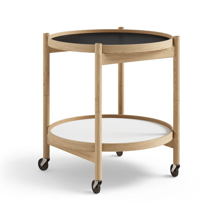 Bølling Tray Table model 50 rullebord - base, oljet eikestativ - Brdr. Krüger