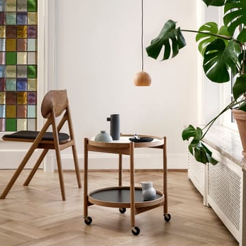 Bølling Tray Table model 50 rullebord - base, oljet valnøttstativ - Brdr. Krüger