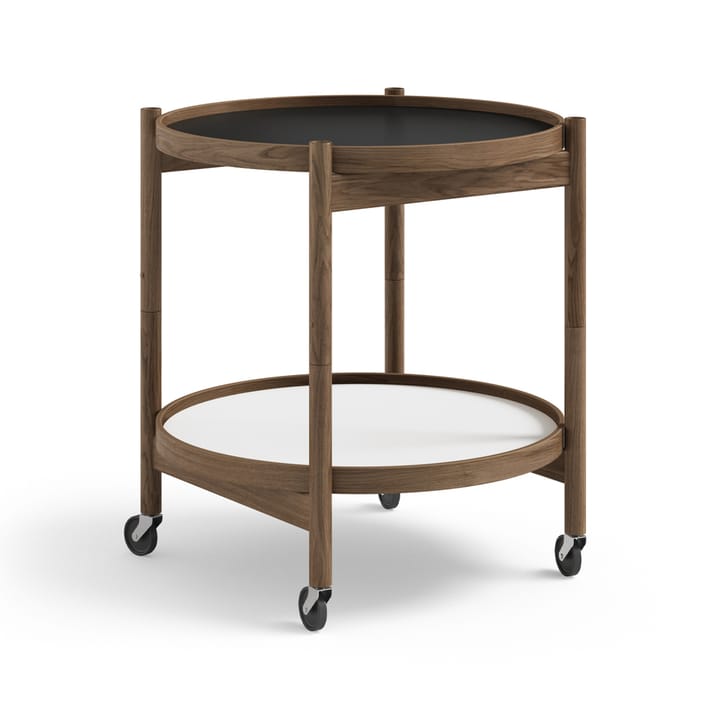 Bølling Tray Table model 50 rullebord - base, røykoljet eikestativ - Brdr. Krüger