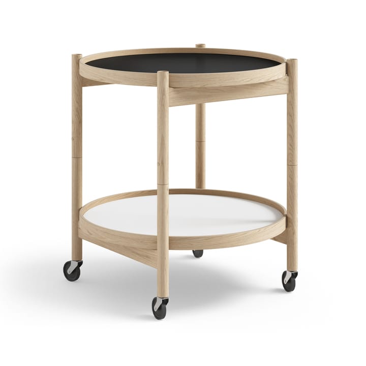 Bølling Tray Table model 50 rullebord - base, ubehandlet eikestativ - Brdr. Krüger