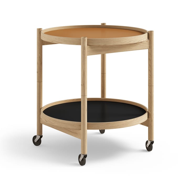 Bølling Tray Table model 50 rullebord - clay, oljet eikestativ - Brdr. Krüger