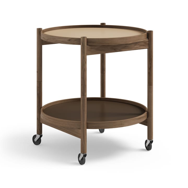 Bølling Tray Table model 50 rullebord - earth, røykoljet eikestativ - Brdr. Krüger
