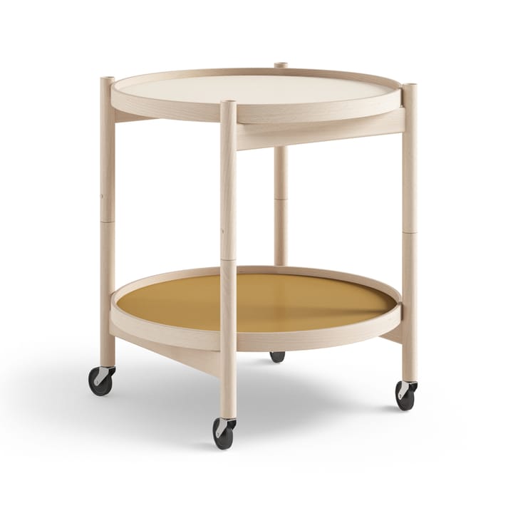 Bølling Tray Table model 50 rullebord - sunny, ubehandlet bøkestativ - Brdr. Krüger
