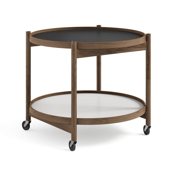 Bølling Tray Table model 60 rullebord - base, røykoljet eikestativ - Brdr. Krüger