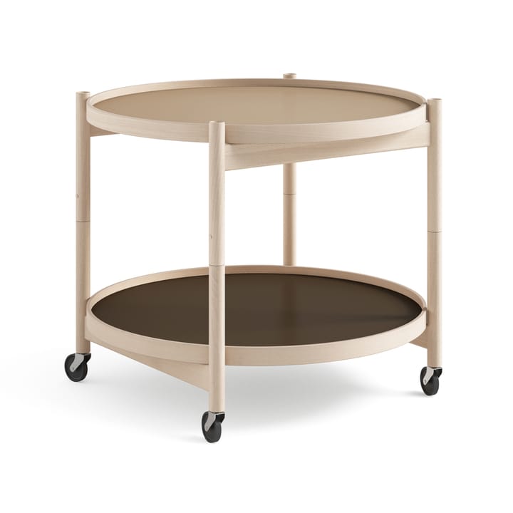 Bølling Tray Table model 60 rullebord - earth, ubehandlet bøkestativ - Brdr. Krüger