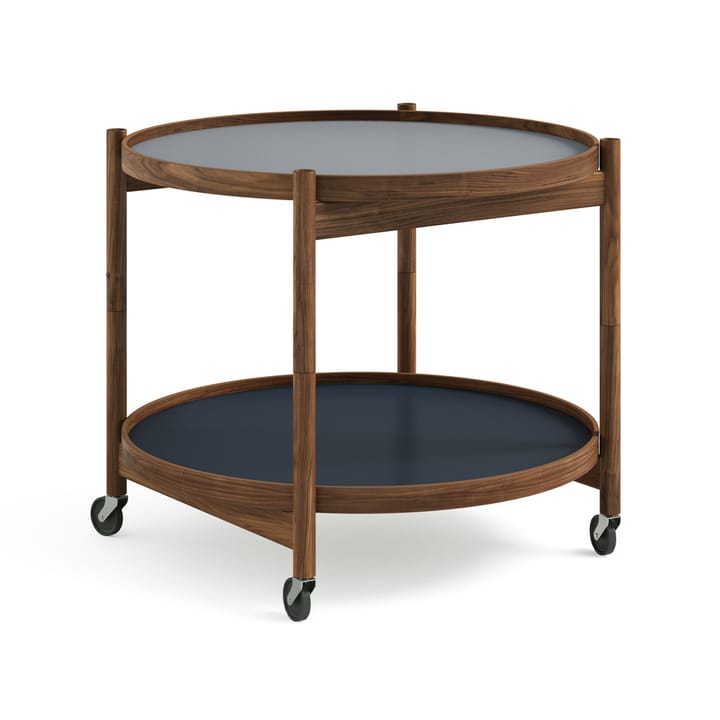 Bølling Tray Table model 60 rullebord - water, oljet valnøttstativ - Brdr. Krüger
