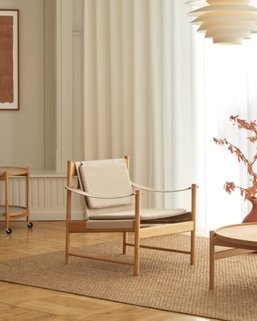 HB loungestol - Oljet eik-canvas natur - Brdr. Krüger