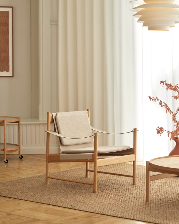 HB loungestol, Oljet eik-canvas natur Brdr. Krüger