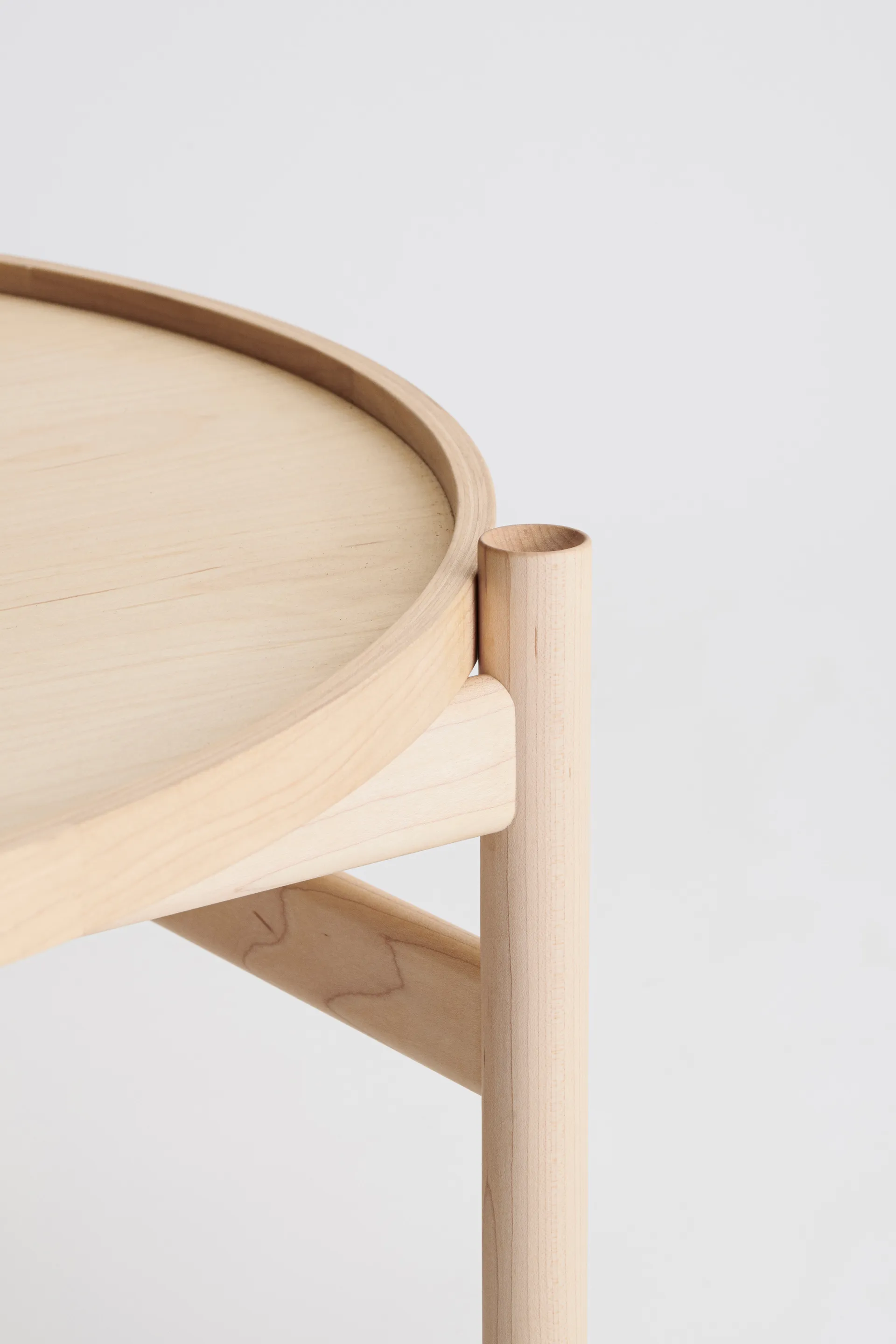 HB salongbord Ø 100 cm, Hvitoljet lønn Brdr. Krüger