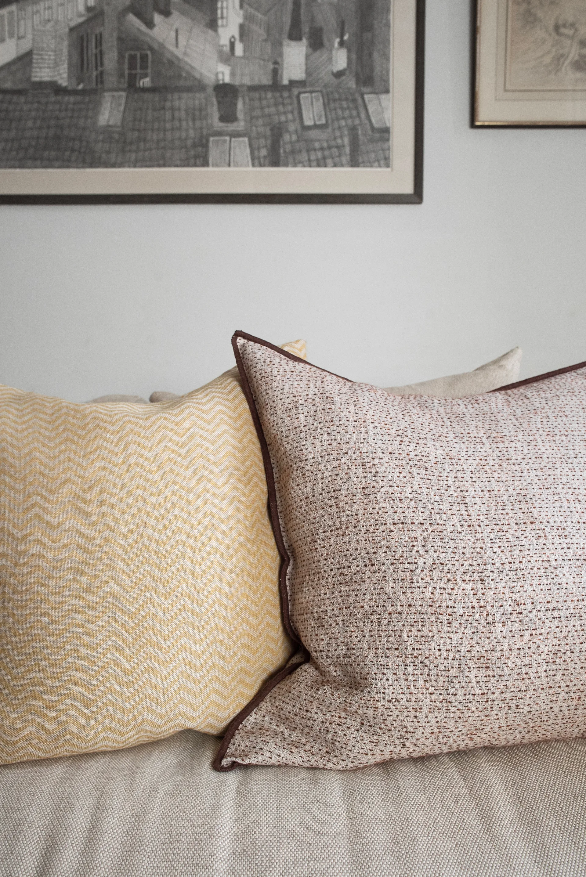 Field pute, Brown, 50x50 cm Brita Sweden