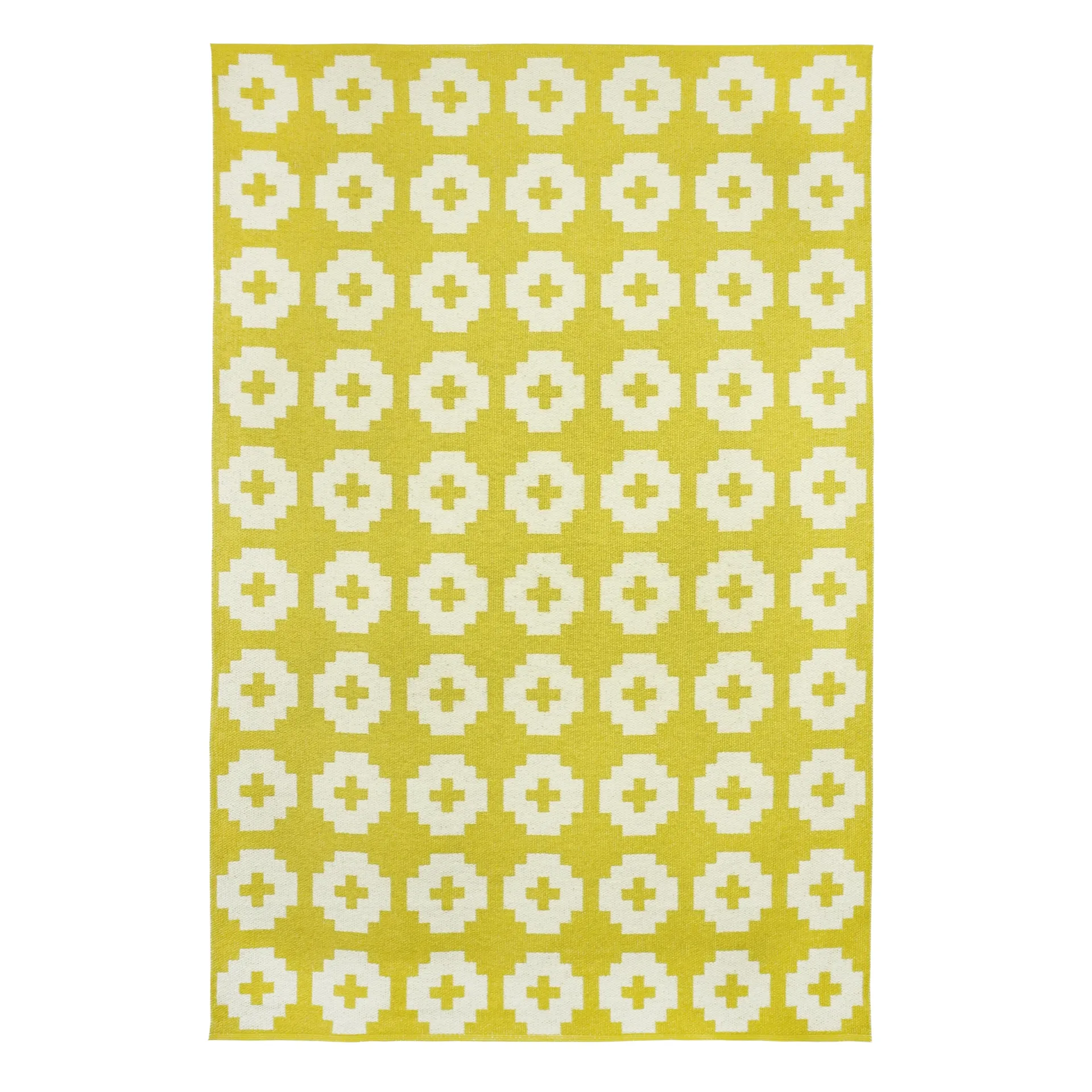 Flower gulvteppe stort sun (gult), 170x250 cm Brita Sweden