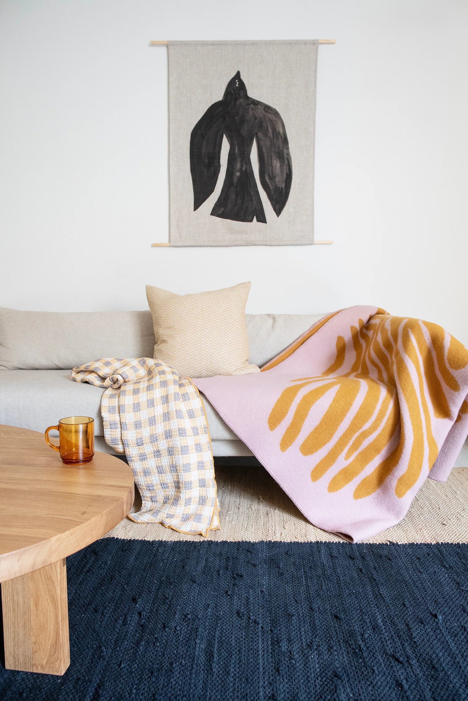 Pine pled, Pink, 180x130 cm Brita Sweden