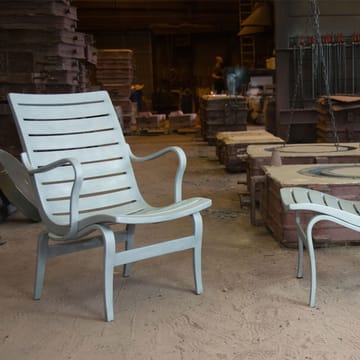 Eva Aluminium lenestol - aluminium, med armlene - Bruno Mathsson International