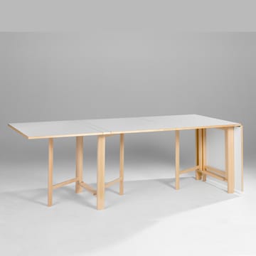 Mi 901 klaffebord - hvit, bjørkeunderstell - Bruno Mathsson International