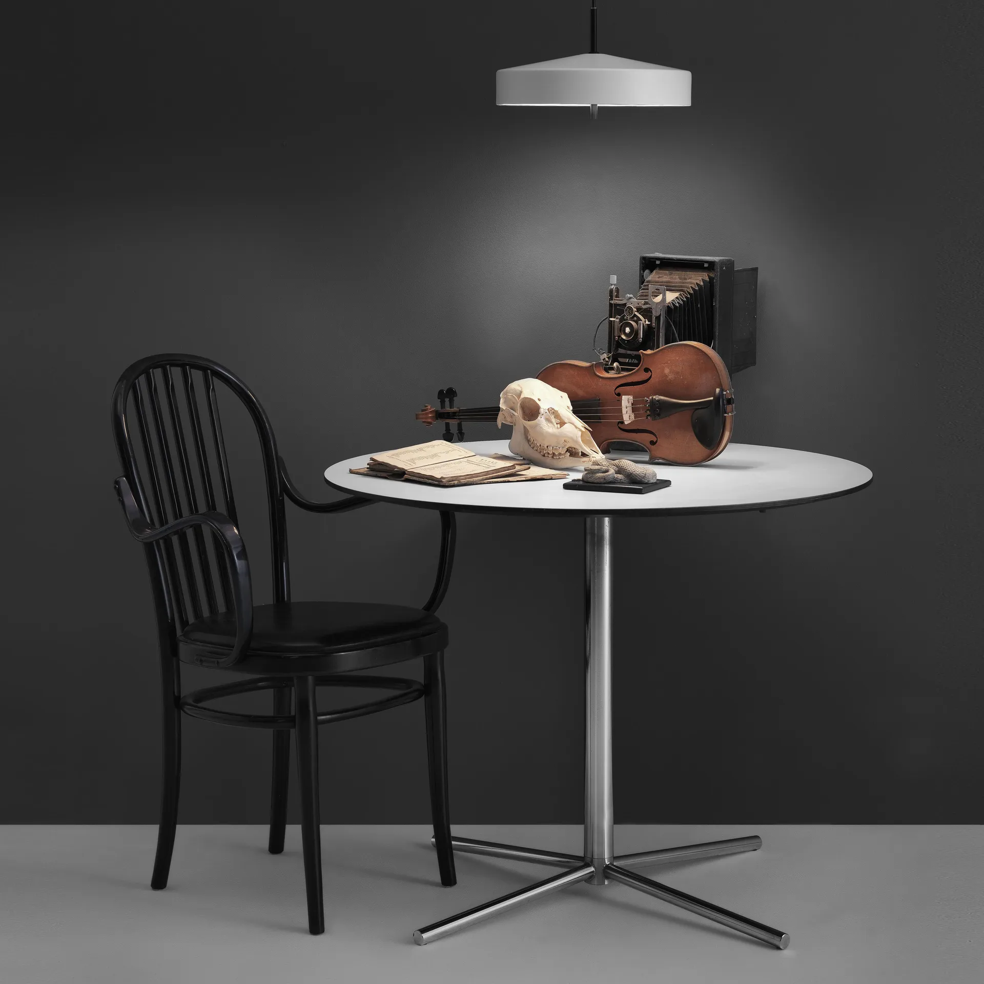 Cymbal lampe, Hvit 32 cm Bsweden