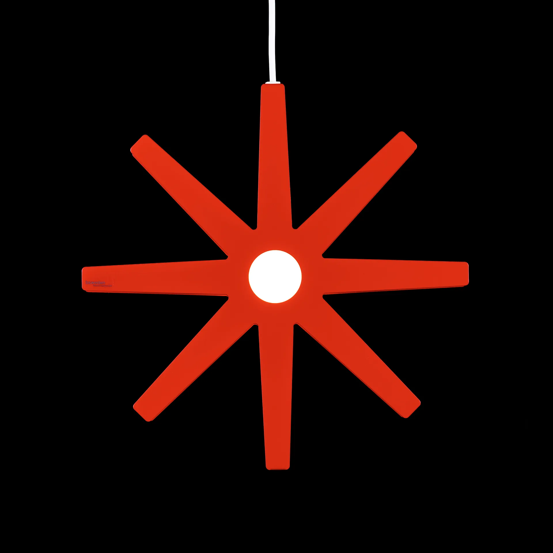 Fling rød julestjerne, Ø 33 cm Bsweden