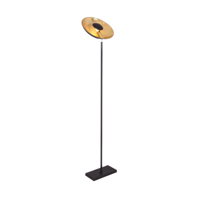 Captain uplight gulvlampe 171 cm - Svart-gull - By Rydéns