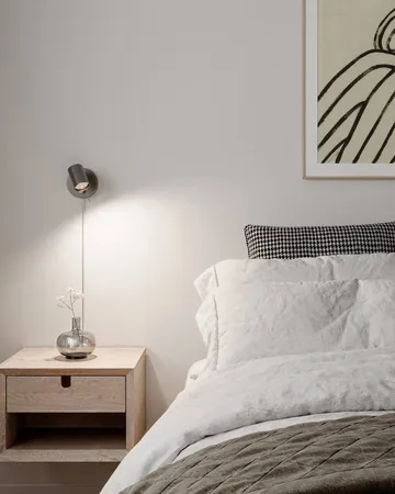 Correct vegglampe - Stålgrå - By Rydéns
