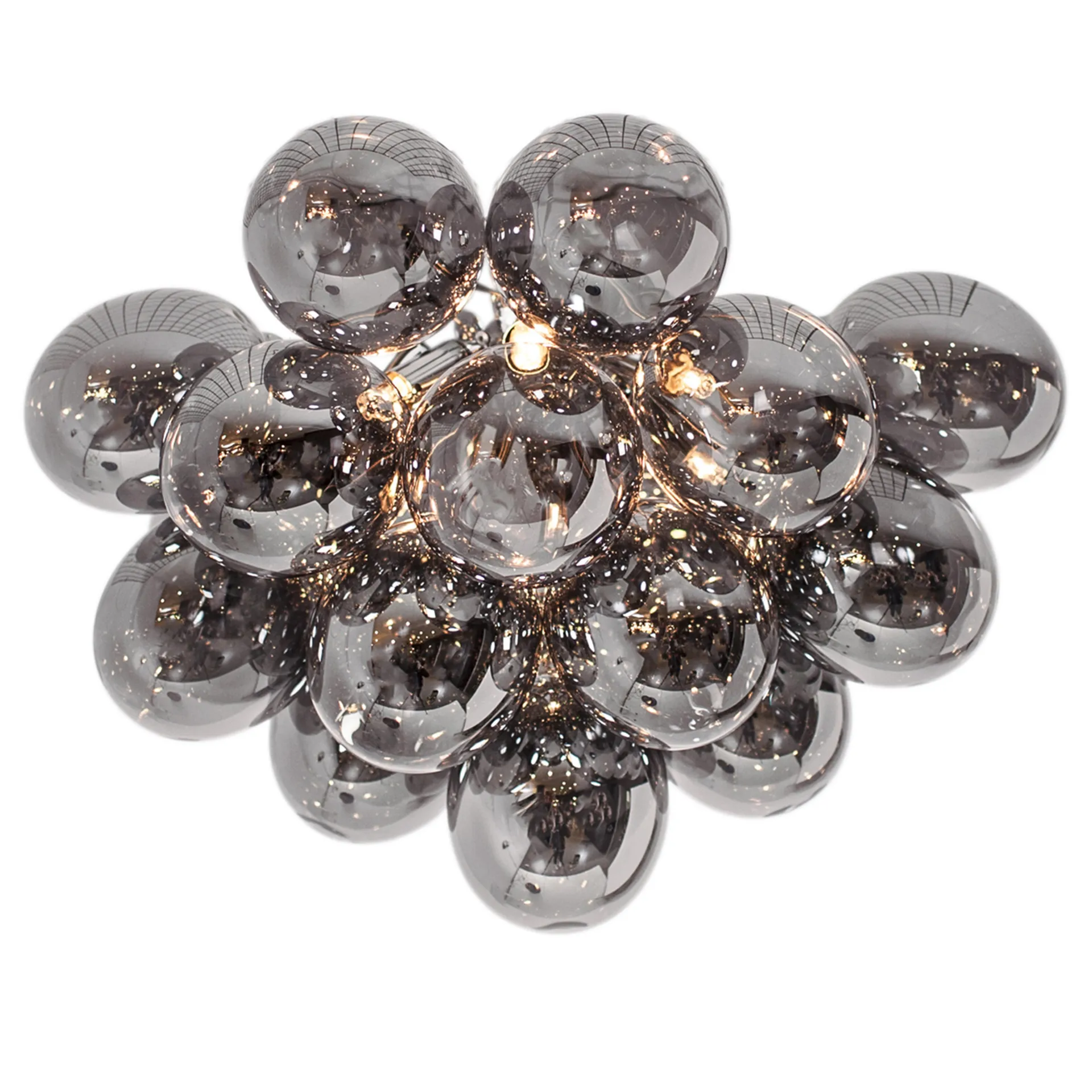 Gross plafond Ø 50 cm, røyket grå By Rydéns