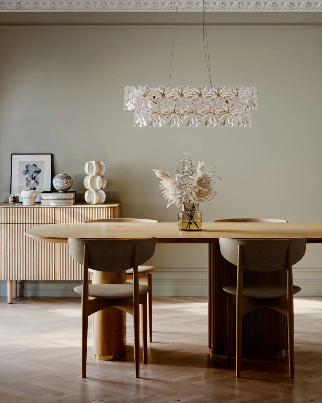 Lorraine Bar taklampe 75 cm, Messing-klar By Rydéns