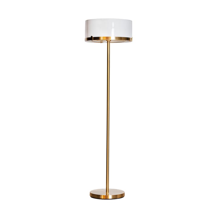 Marcel gulvlampe 150 cm - Messing-hvit - By Rydéns