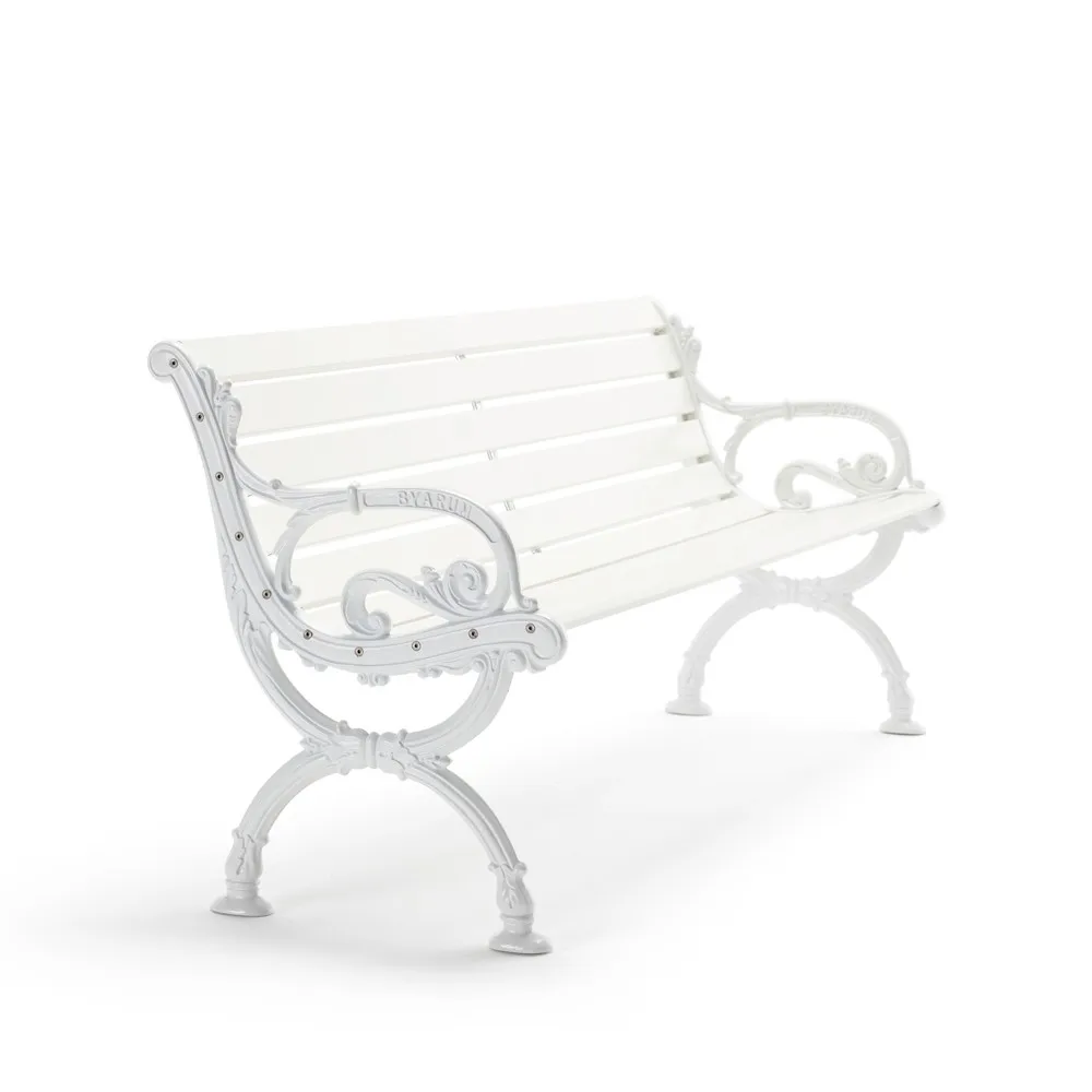 Byarum sofa, Hvit lakk furu, hvitt stativ, 185 cm Byarums bruk