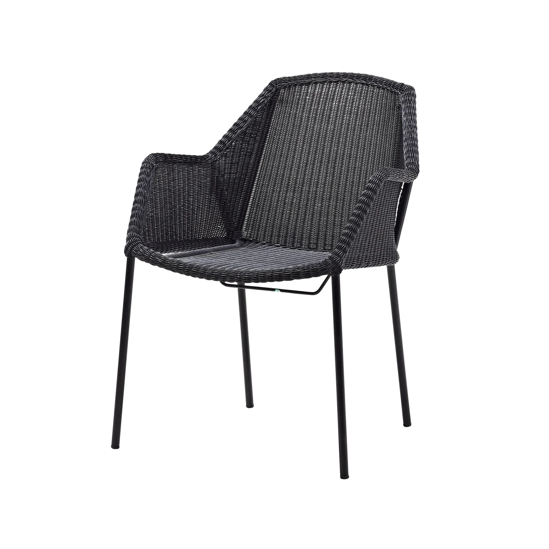 Breeze stablebar karmstol weave, Black Cane-line