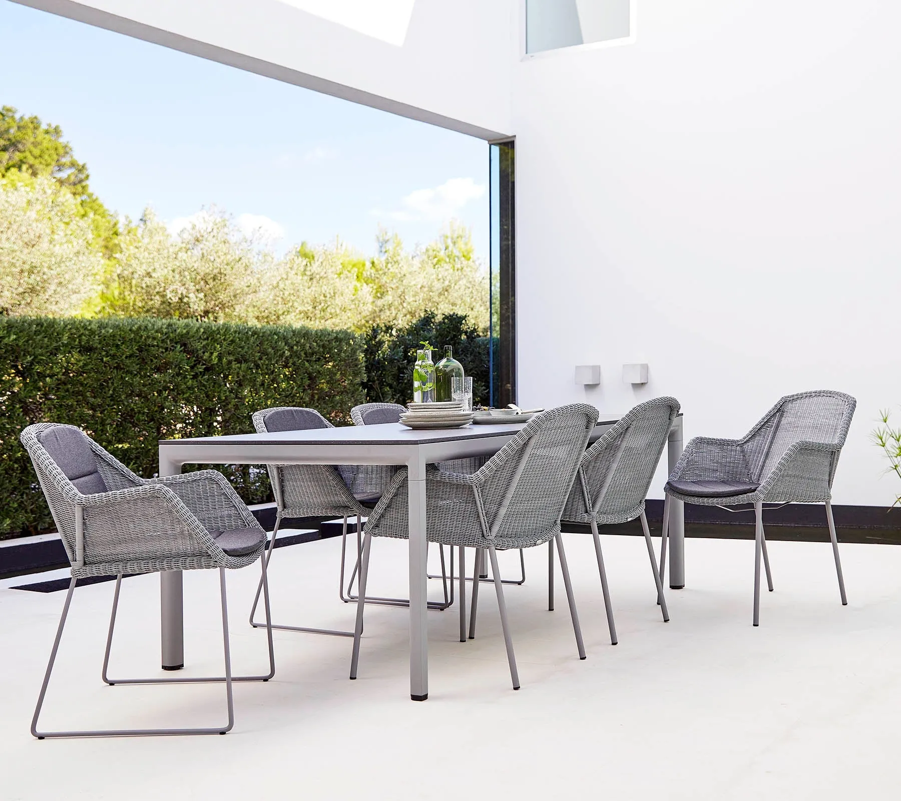 Breeze stablebar karmstol weave, Taupe Cane-line