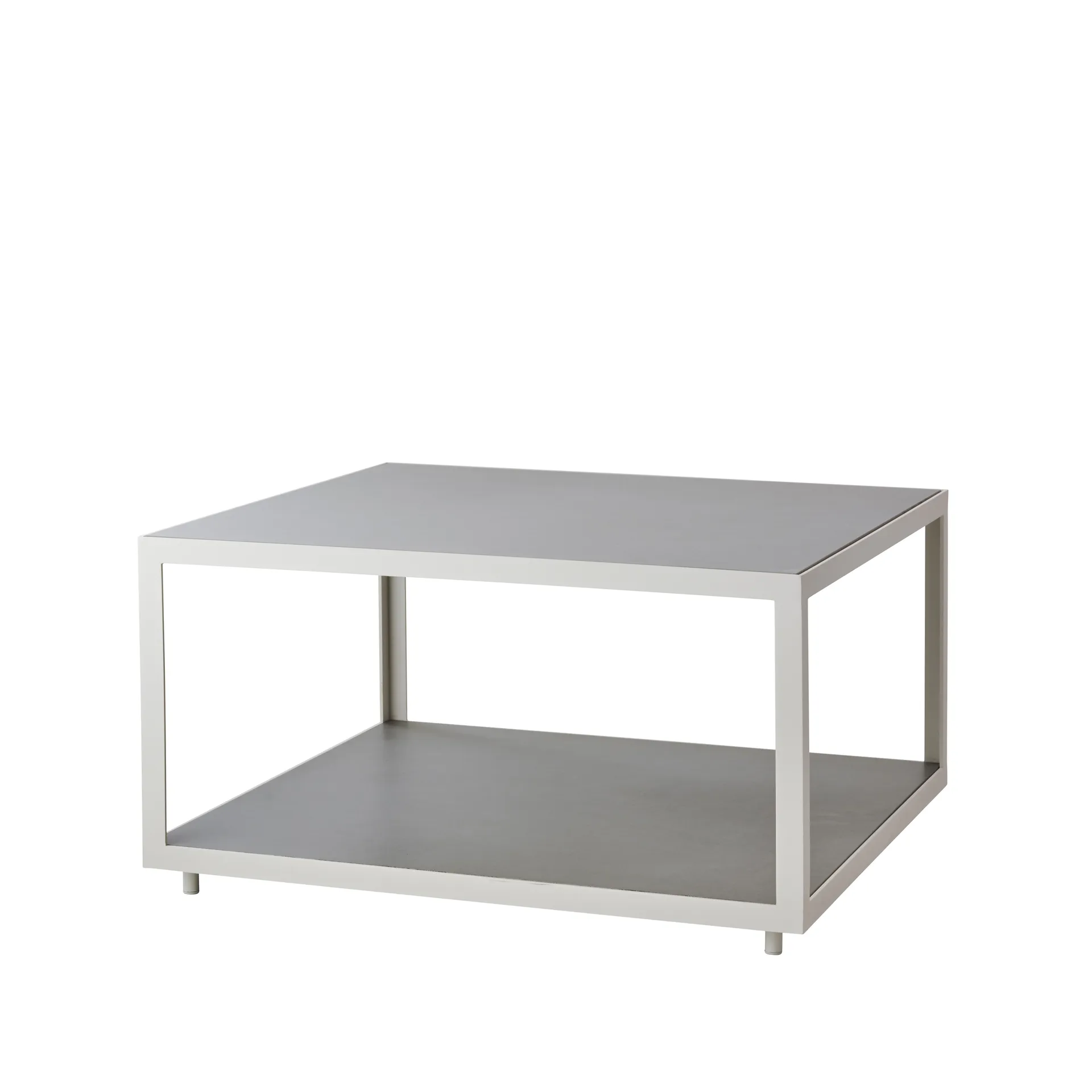Level sofabord keramik 79x79 cm, Light grey-white Cane-line