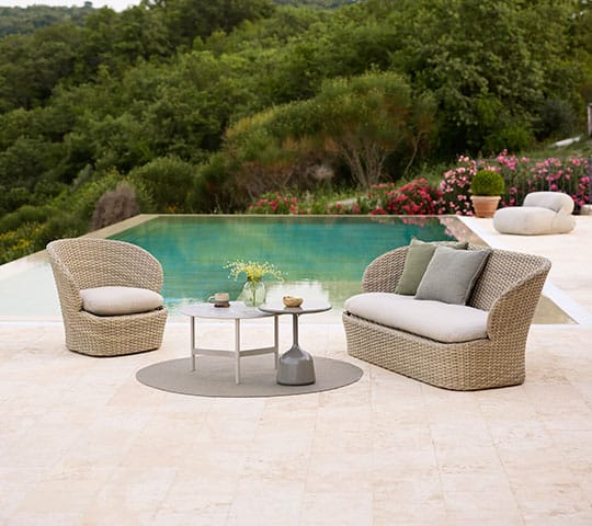 Pute til Coast 2,5-seters sofa, Desert sand (Rise) Cane-line