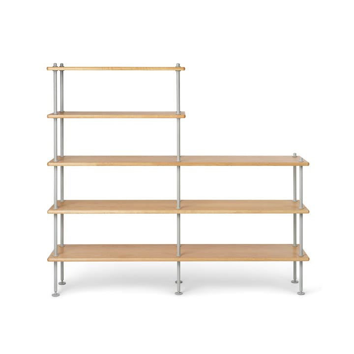 BM0253 150x129 cm hyllesystem - Oljad eik-grå - Carl Hansen & Søn