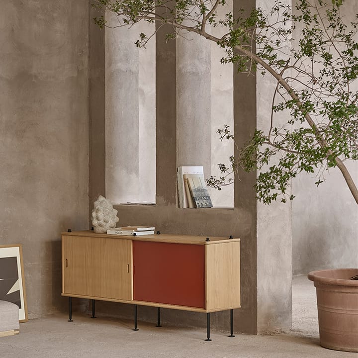 BM0253 150x69 cm hyllesystem, Oljad eik-grå Carl Hansen & Søn