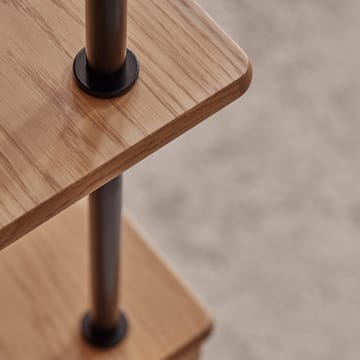 BM0253 79x156 cm hyllesystem - Oljet eik-svart - Carl Hansen & Søn