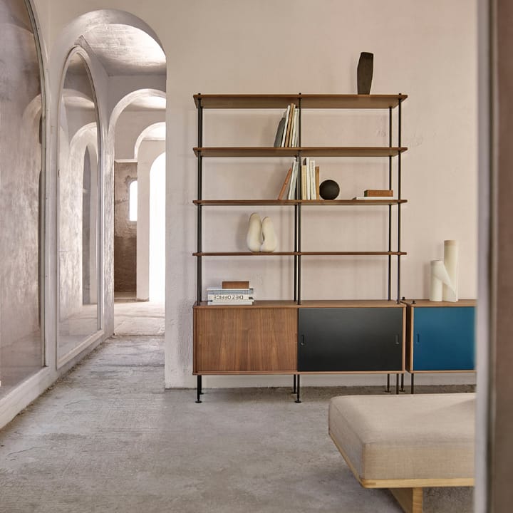 BM0253 79x156 cm hyllesystem, Oljet eik-svart Carl Hansen & Søn