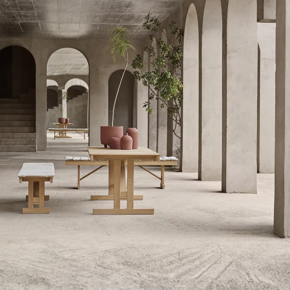 BM1771 spisebord, Ubehandlet teak Carl Hansen & Søn