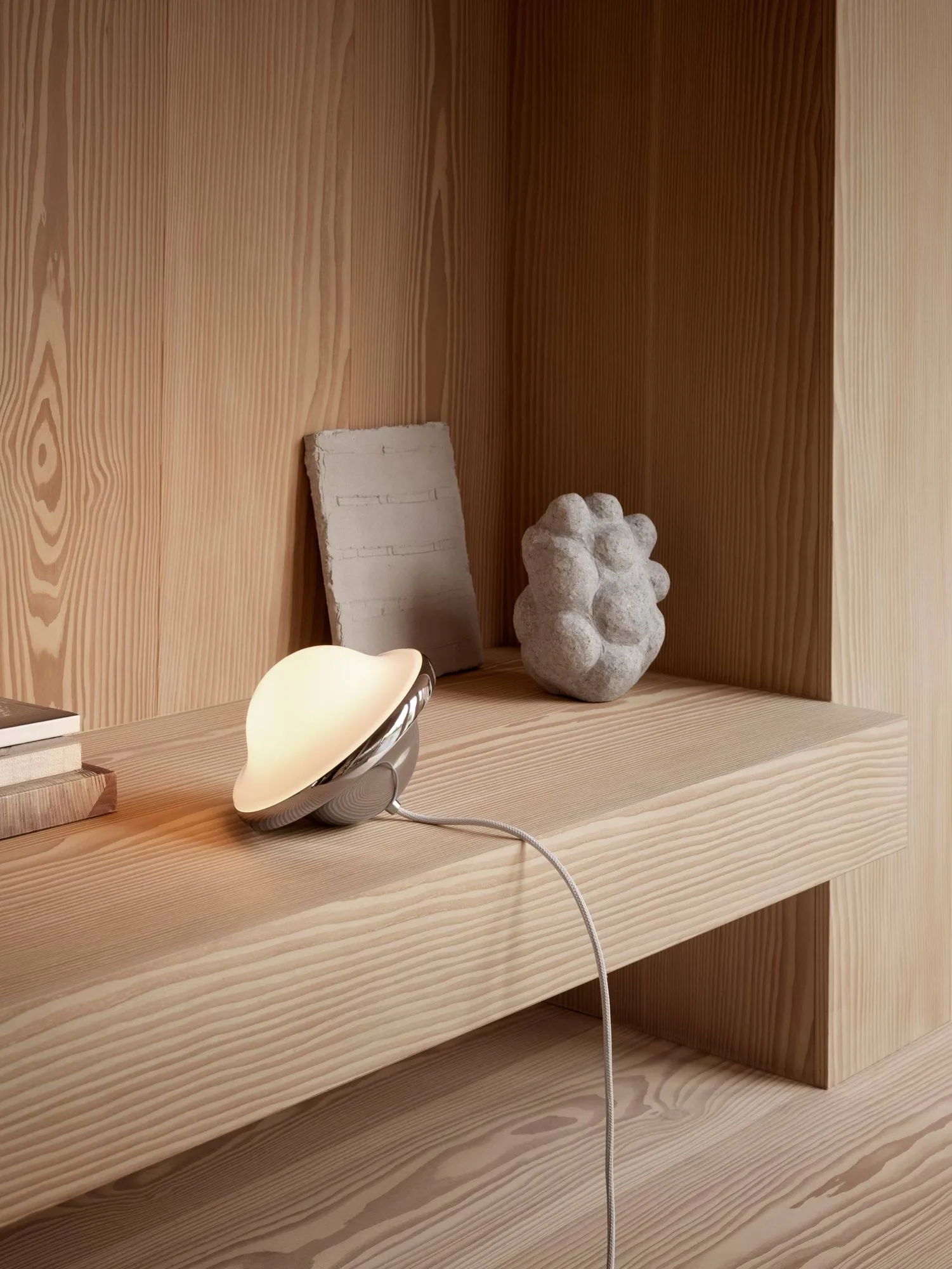 Bubi-lampen bordlampe, Chrome, 18,5x16,5 cm Carl Hansen & Søn