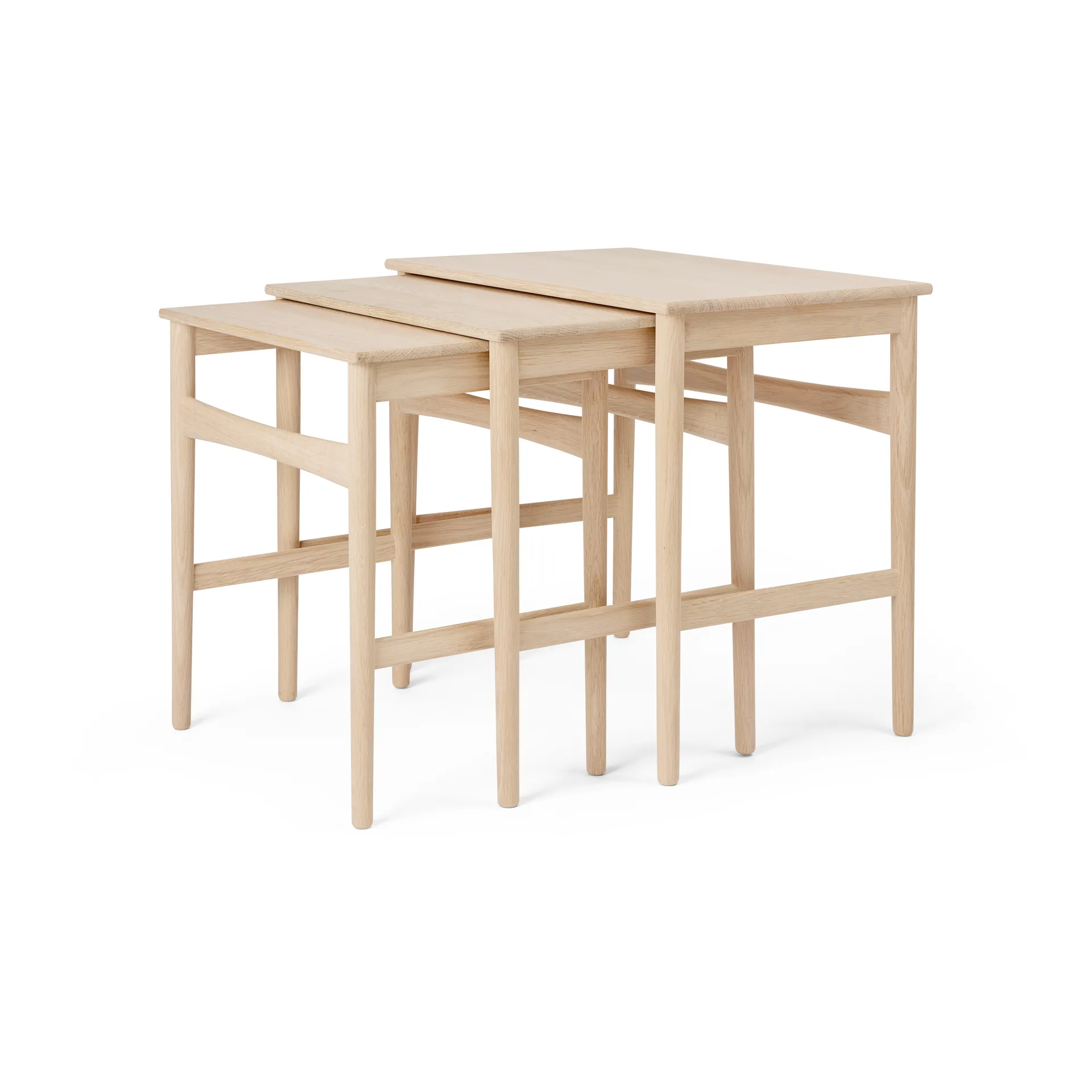 CH004 nesting tables satsbord, Oljad eik Carl Hansen & Søn